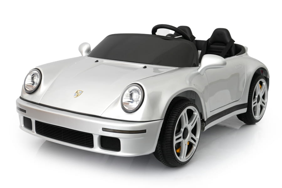 Porsche Ruf 2-Sitzer Kinder Elektroauto mit leistungsstarken 24V Akku  – Lizenziert, Leder, MP3, Fernbedienung, EVA, Stoßdämpfern