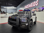 Polizei Dodge RAM Elektro Kinderauto - Mit Ledersitz und EVA Reifen, Bluetooth, Federung, Fernbedienung, MP3