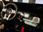 Mercedes G63 AMG 2-Sitzer Kinder Elektroauto lizenziert in weiß oder schwarz – Leder, 8km/h, EVA, Fernbedienung, MP3, Stoßdämpfer