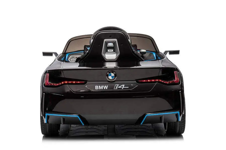 BMW i4 Kinder Elektrofahrzeug – 12V, Leder, EVA, Fernbedienung, LED, Lizenziert