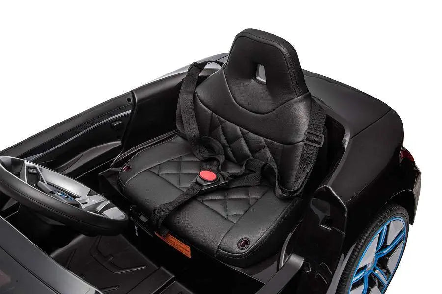 BMW i4 Kinder Elektrofahrzeug – 12V, Leder, EVA, Fernbedienung, LED, Lizenziert