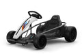 Kinder Elektro Drift GoKart in Weiß – Kart mit 2 Motoren, 10km/h, LED, Musik, 24V