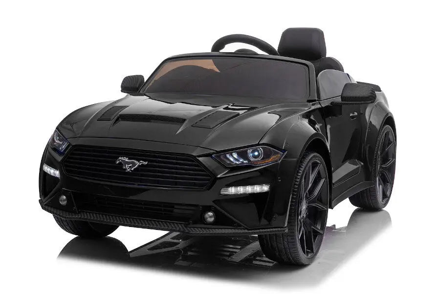 Ford Mustang Kinder Elektro Drift Fahrzeug 24V – Lizenziert mit Ledersitz, Fernbedienung, Bluetooth, 12Km/h