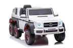 Mercedes G63 AMG 6x6 Kinder Elektroauto lizenziert in weiß oder schwarz – Leder, EVA, Fernbedienung, MP3