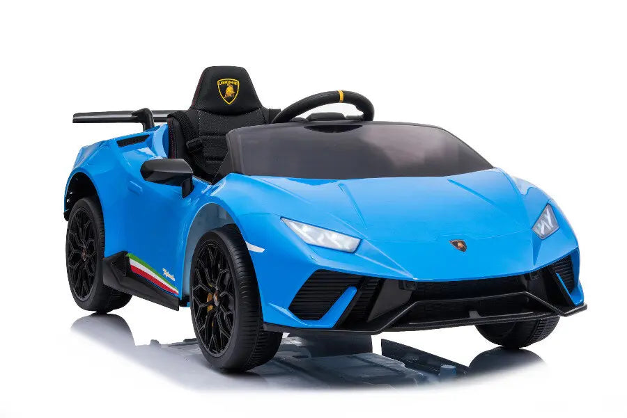 Lamborghini Huracan Kinder Elektroauto – 12V, 2 Motoren, inkl. Fernbedienung, Leder, EVA