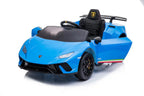 Lamborghini Huracan Kinder Elektroauto – 12V, 2 Motoren, inkl. Fernbedienung, Leder, EVA
