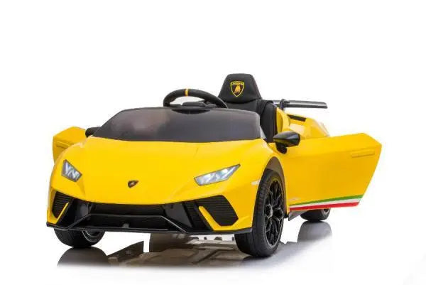 Lamborghini Huracan Kinder Elektroauto – 12V, 2 Motoren, inkl. Fernbedienung, Leder, EVA