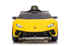 Lamborghini Huracan Kinder Elektroauto – 12V, 2 Motoren, inkl. Fernbedienung, Leder, EVA