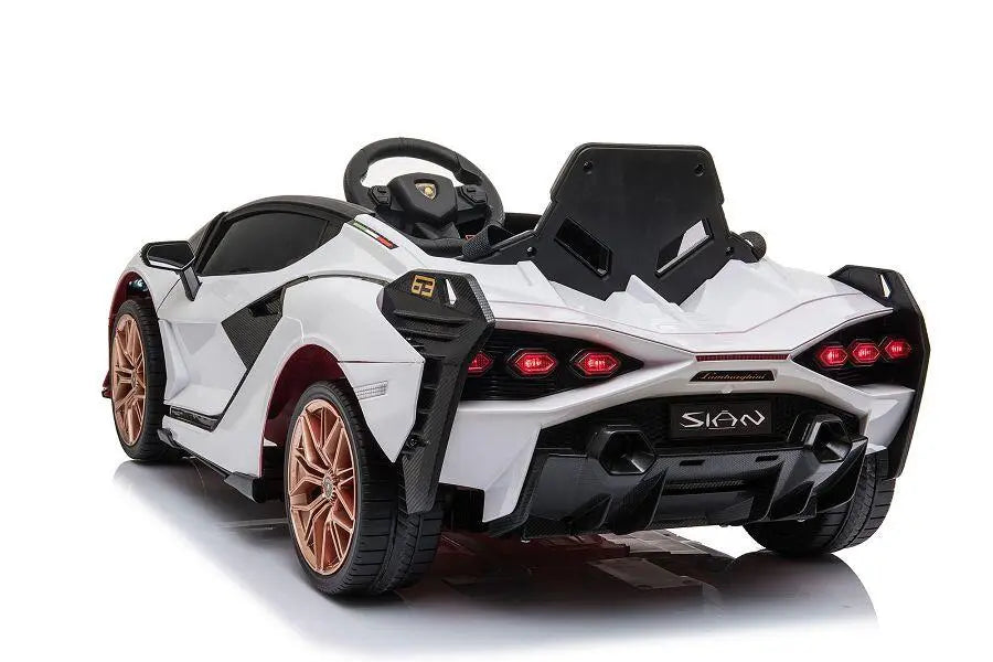 Lamborghini Sian Kinder Elektroauto - 12V, Fernbedienung, EVA, Leder, MP3