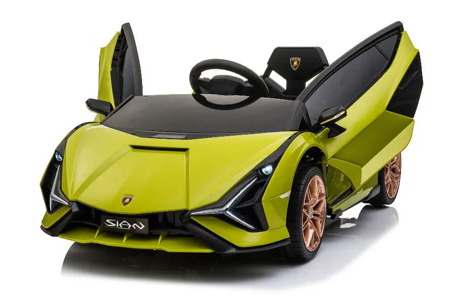 Lamborghini Sian Kinder Elektroauto - 12V, Fernbedienung, EVA, Leder, MP3