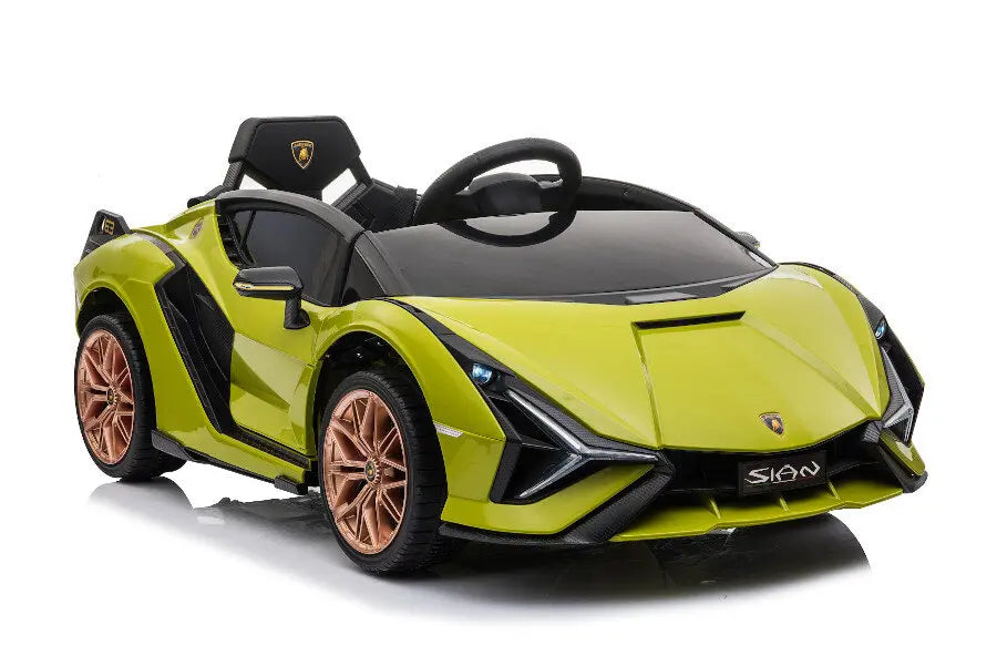 Lamborghini Sian Kinder Elektroauto - 12V, Fernbedienung, EVA, Leder, MP3