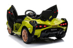 Lamborghini Sian Kinder Elektroauto - 12V, Fernbedienung, EVA, Leder, MP3