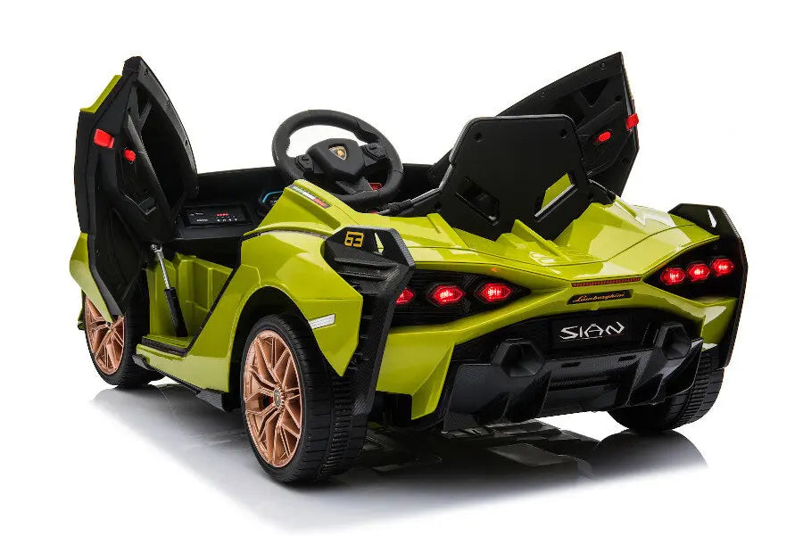 Lamborghini Sian Kinder Elektroauto - 12V, Fernbedienung, EVA, Leder, MP3