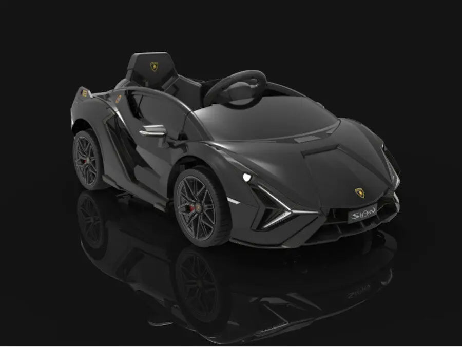 Lamborghini Sian Kinder Elektroauto - 12V, Fernbedienung, EVA, Leder, MP3