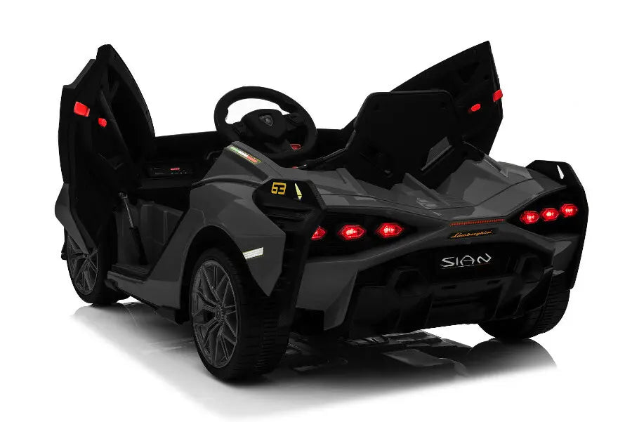 Lamborghini Sian Kinder Elektroauto - 12V, Fernbedienung, EVA, Leder, MP3