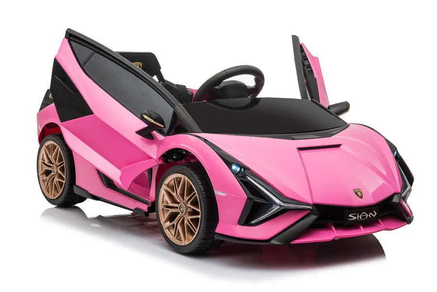 Lamborghini Sian Kinder Elektroauto - 12V, Fernbedienung, EVA, Leder, MP3