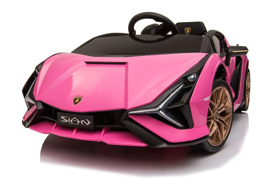Lamborghini Sian Kinder Elektroauto - 12V, Fernbedienung, EVA, Leder, MP3