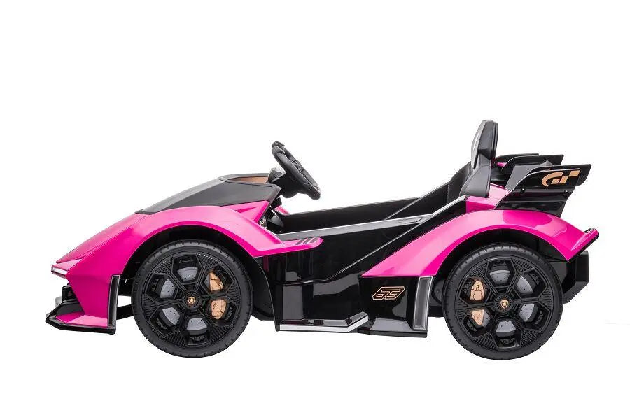 Lamborghini V12 Vision Gran Turismo Kinder Elektroauto – Lizenziert + RC, Leder