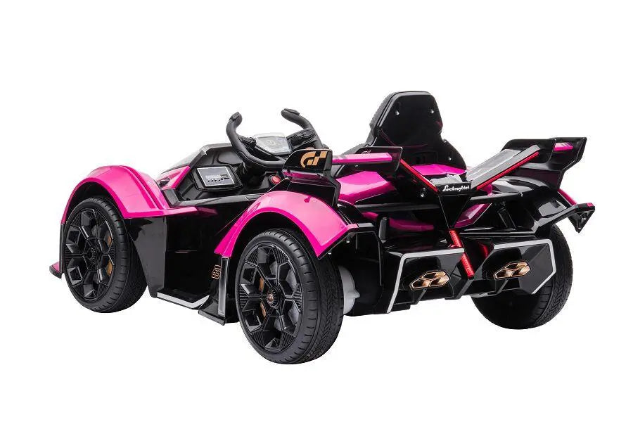 Lamborghini V12 Vision Gran Turismo Kinder Elektroauto – Lizenziert + RC, Leder