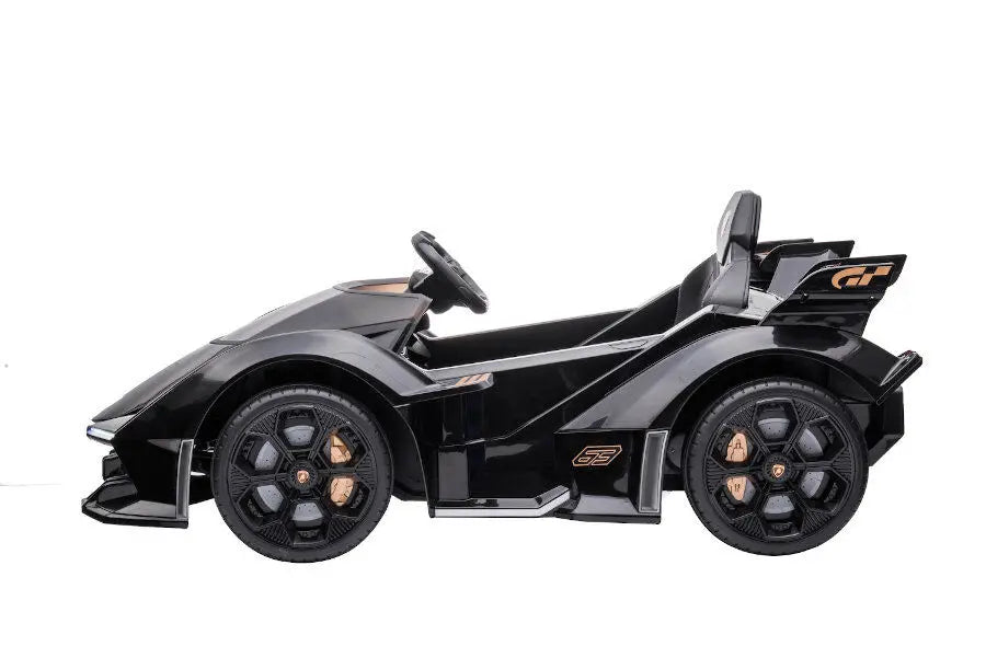 Lamborghini V12 Vision Gran Turismo Kinder Elektroauto – Lizenziert + RC, Leder