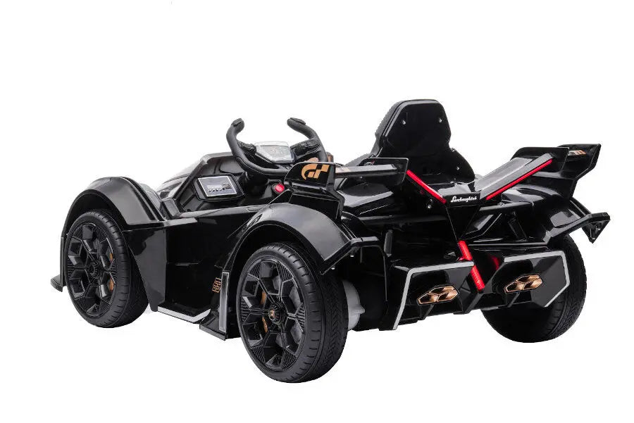 Lamborghini V12 Vision Gran Turismo Kinder Elektroauto – Lizenziert + RC, Leder