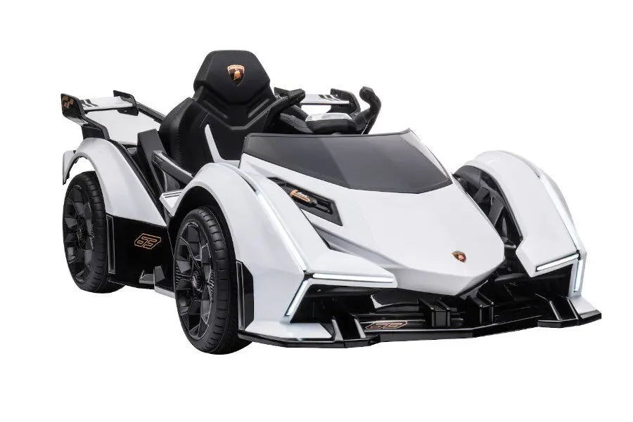 Lamborghini V12 Vision Gran Turismo Kinder Elektroauto – Lizenziert + RC, Leder