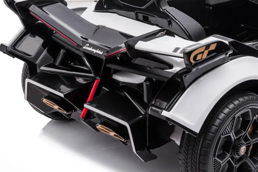 Lamborghini V12 Vision Gran Turismo Kinder Elektroauto – Lizenziert + RC, Leder