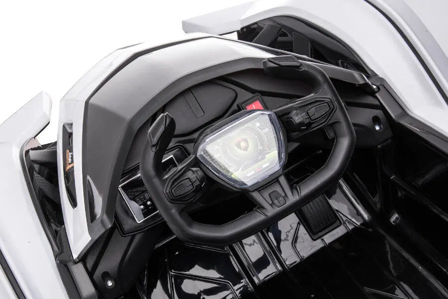 Lamborghini V12 Vision Gran Turismo Kinder Elektroauto – Lizenziert + RC, Leder