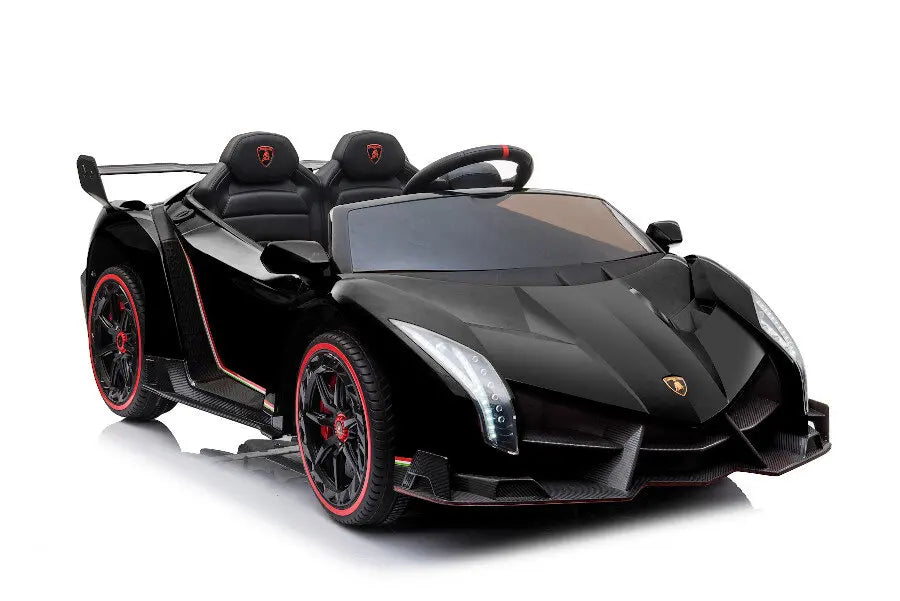 Lamborghini Veneno 2-Sitzer Kinder Elektroauto 4x12V – Lizenziert + Fernbedienung, Leder, EVA
