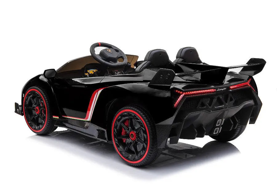 Lamborghini Veneno 2-Sitzer Kinder Elektroauto 4x12V – Lizenziert + Fernbedienung, Leder, EVA