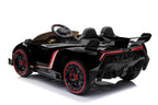 Lamborghini Veneno 2-Sitzer Kinder Elektroauto 4x12V – Lizenziert + Fernbedienung, Leder, EVA