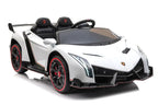 Lamborghini Veneno 2-Sitzer Kinder Elektroauto 4x12V – Lizenziert + Fernbedienung, Leder, EVA