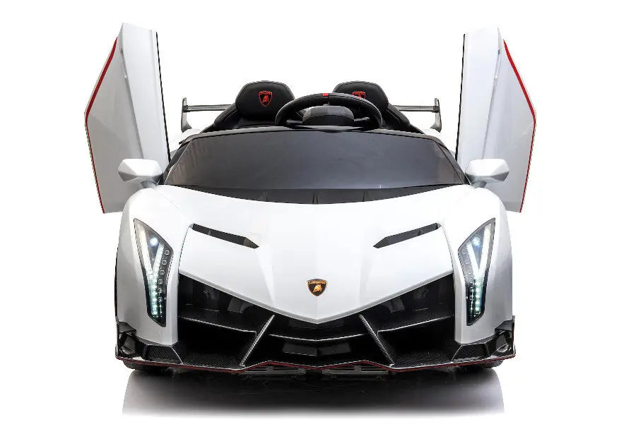 Lamborghini Veneno 2-Sitzer Kinder Elektroauto 4x12V – Lizenziert + Fernbedienung, Leder, EVA