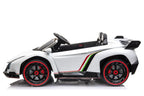 Lamborghini Veneno 2-Sitzer Kinder Elektroauto 4x12V – Lizenziert + Fernbedienung, Leder, EVA