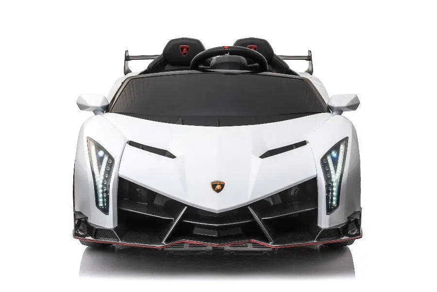 Lamborghini Veneno 2-Sitzer Kinder Elektroauto 4x12V – Lizenziert + Fernbedienung, Leder, EVA