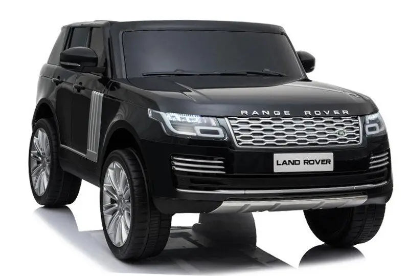 Land Rover Range Rover Kinder Elektroauto SUV in Schwarz – Doppelsitzer, Leder, Fernbedienung, Musik