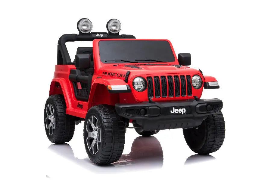 Jeep Wrangler Elektro Kinderauto – Mit Fernbedienung, EVA-Reifen, Ledersitz, 4 Motoren