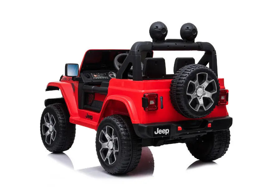 Jeep Wrangler Elektro Kinderauto – Mit Fernbedienung, EVA-Reifen, Ledersitz, 4 Motoren