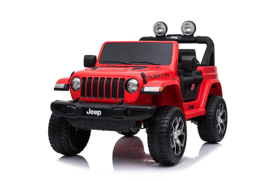 Jeep Wrangler Elektro Kinderauto – Mit Fernbedienung, EVA-Reifen, Ledersitz, 4 Motoren