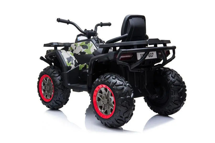 Kinder Elektro Quad in Camouflage – 6km/h, LED, MP3, 2x45W, Batterieanzeige, 2x12V