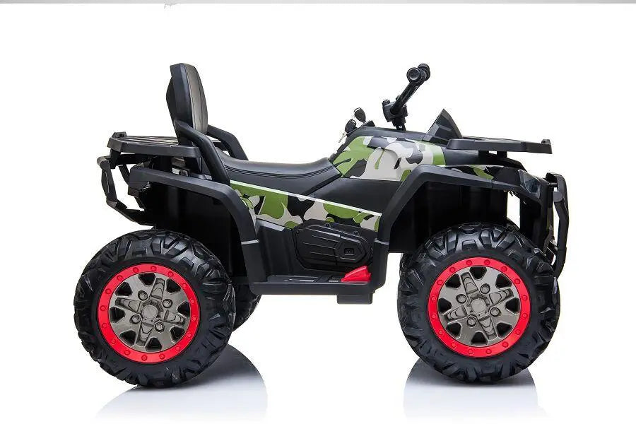 Kinder Elektro Quad in Camouflage – 6km/h, LED, MP3, 2x45W, Batterieanzeige, 2x12V