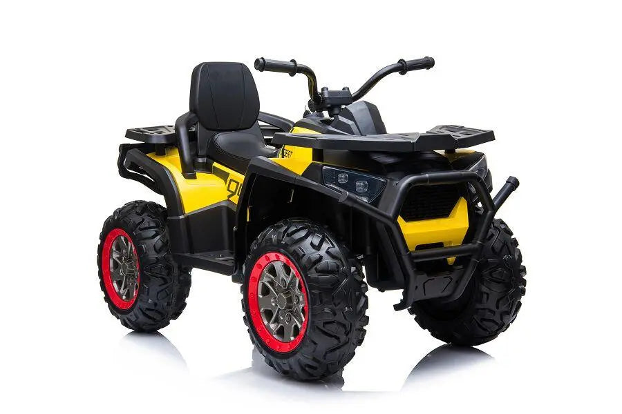 Kinder Elektroauto SUV Buggy 2-Sitzer in Gelb - 4x 24V, Musik, LED, EVA, Stoßdämpfer,