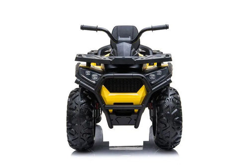 Kinder Elektroauto SUV Buggy 2-Sitzer in Gelb - 4x 24V, Musik, LED, EVA, Stoßdämpfer,