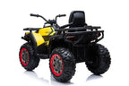 Kinder Elektroauto SUV Buggy 2-Sitzer in Gelb - 4x 24V, Musik, LED, EVA, Stoßdämpfer,