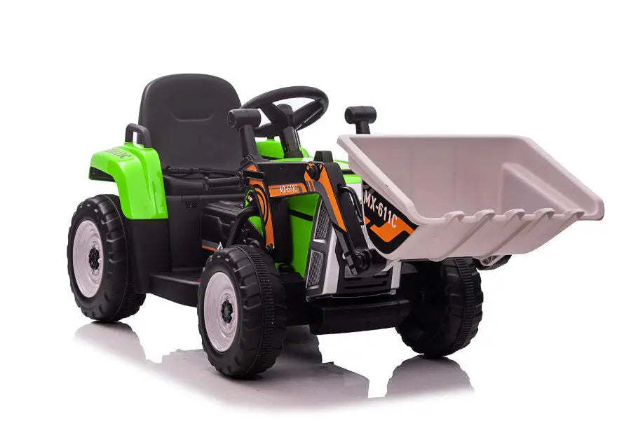 Kinder Elektro Auto Bagger mit Fernbedienung – 12V Traktor, 5kmh, MP3, Bluetooth