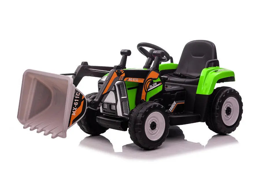 Kinder Elektro Auto Bagger mit Fernbedienung – 12V Traktor, 5kmh, MP3, Bluetooth