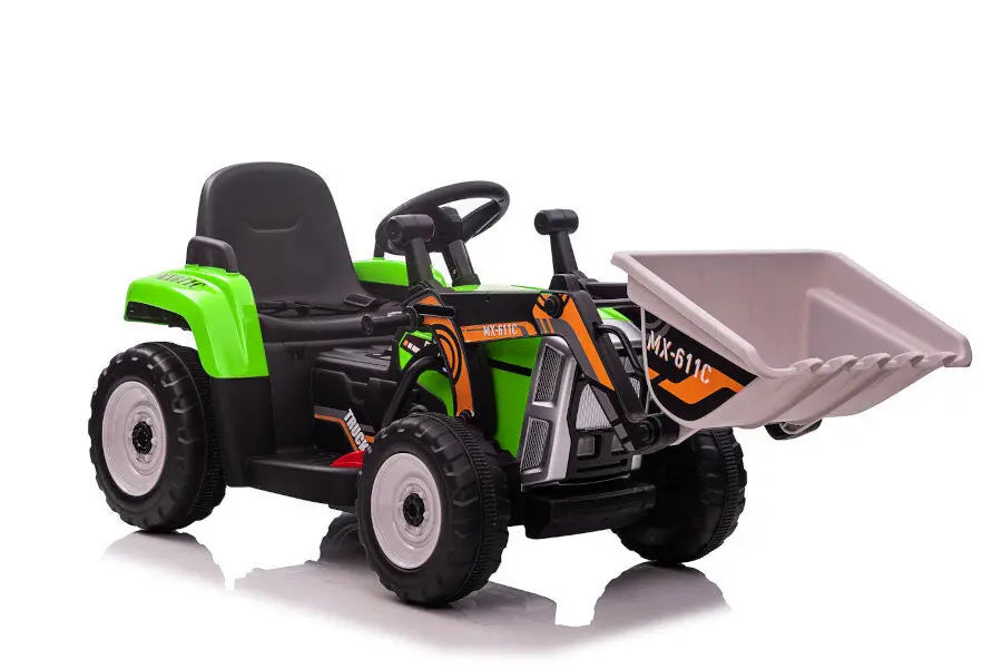 Kinder Elektro Auto Bagger mit Fernbedienung – 12V Traktor, 5kmh, MP3, Bluetooth