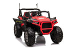 Kinderfahrzeug Elektro Auto Buggy 999  – 2-Sitzer, 4 Motoren, Fernsteuerung, Allrad, Leder, EVA