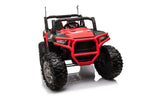 Kinderfahrzeug Elektro Auto Buggy 999  – 2-Sitzer, 4 Motoren, Fernsteuerung, Allrad, Leder, EVA