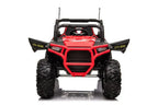 Kinderfahrzeug Elektro Auto Buggy 999  – 2-Sitzer, 4 Motoren, Fernsteuerung, Allrad, Leder, EVA